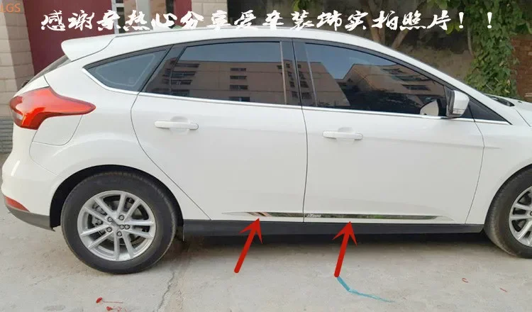 

For Ford focus 2012-2015 High-quality stainless steel Body Decoration strip Anti-Rub protection Decoration Car styling