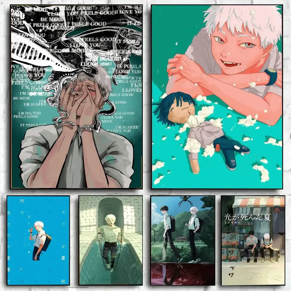 Póster De Anime The Summer Hikaru Died, Pegatina Artística De Pared Impermeable Para Bar, Sala De Estar, Decoración Vintage