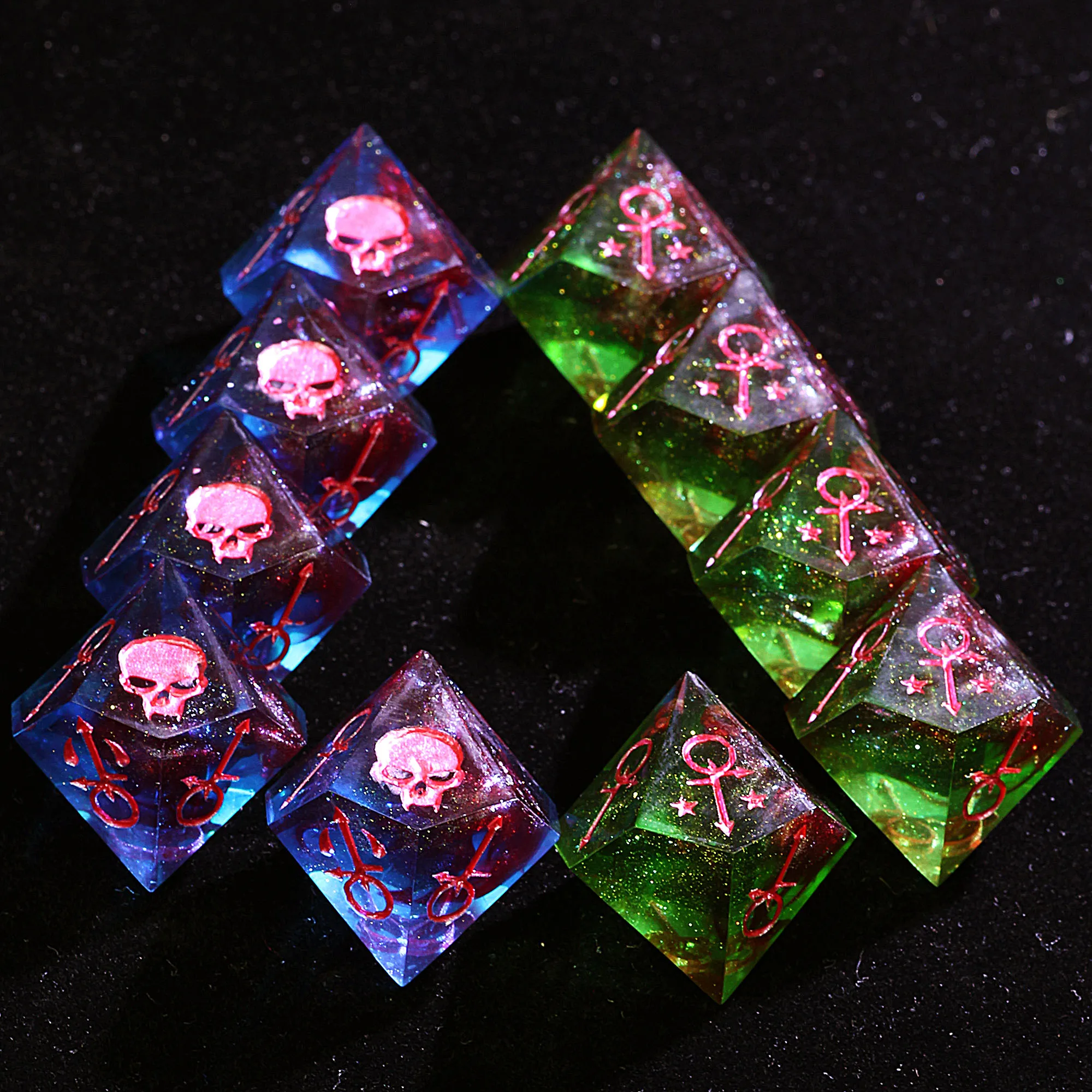 

15 Polyhedral Resin Anarch WoD VtM Set Dice Iconoclast Gamble
