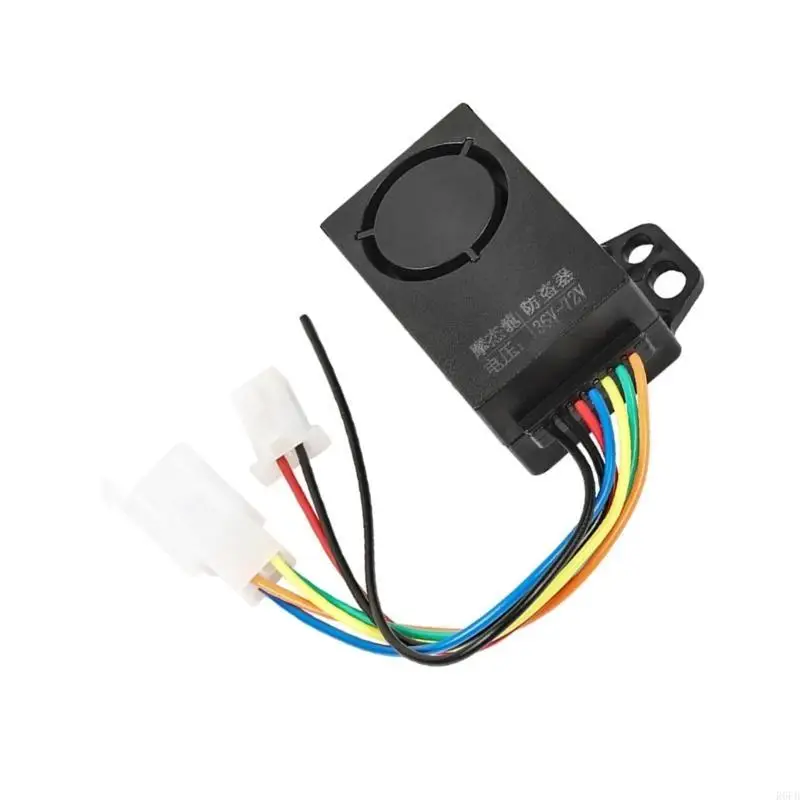 Double Remote Control Anti Theft Alarm System 1 Touch Start Waterproof Security Device Upgrades for Electric Tricycles R6FB