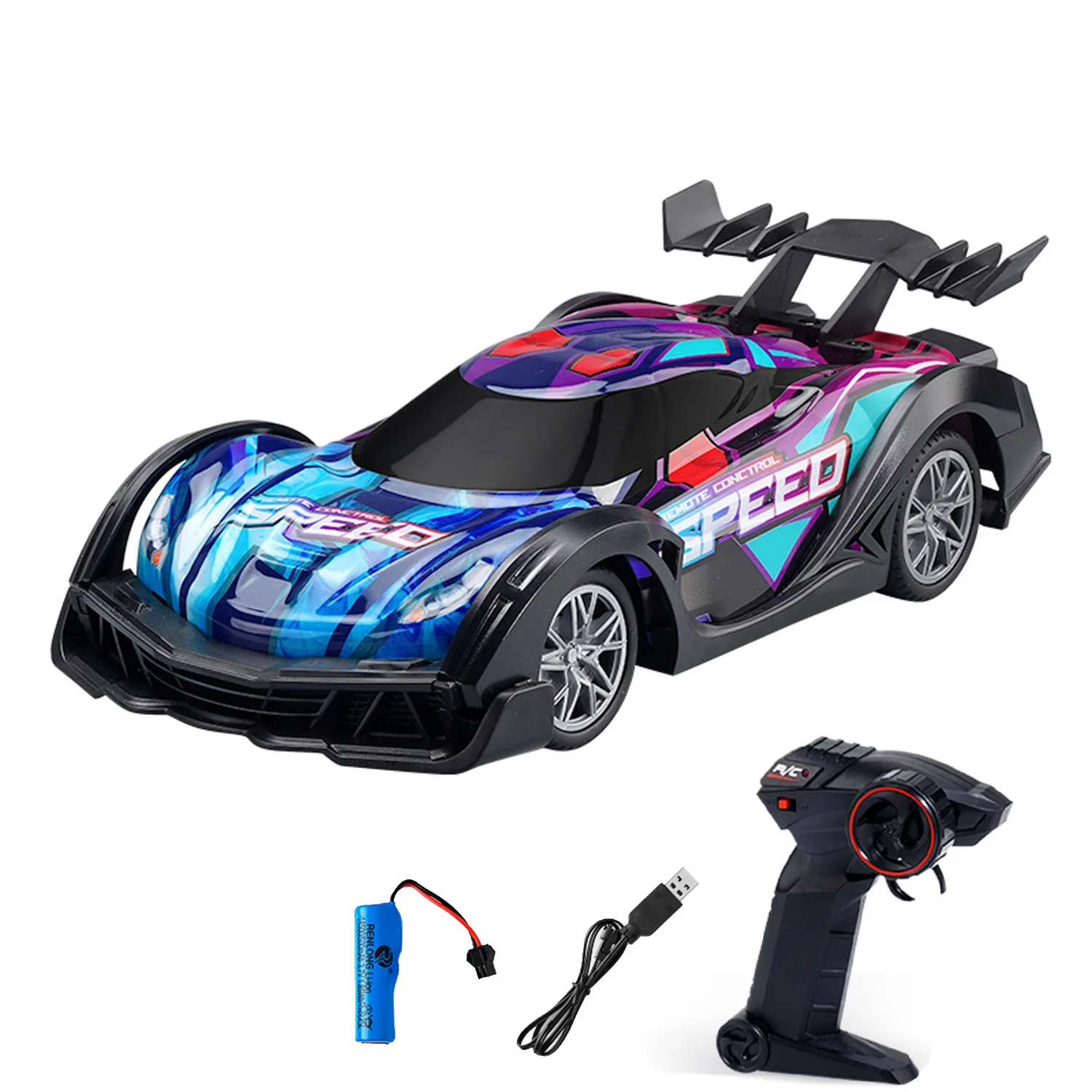 

Plastic 1/18 RC Drift Car Q170 2.4GHz RWD Wireless Remote Control Electric Racing Vehicle Model Lights Ready to Go Hobby Toys