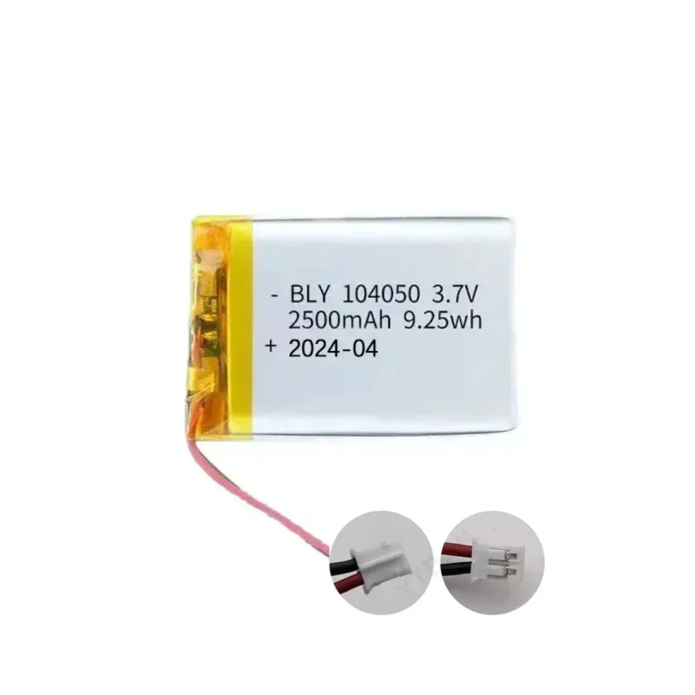 104050 3.7V 2500mAh Akumulator litowo-polimerowy do zestawu słuchawkowego Bluetooth Kamera Nawigacja GPS Walkie-talkie Batteria PH2.0 — zdjęcie produktu 3