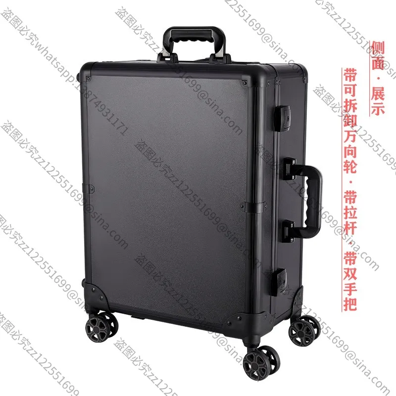 Suitable for Large-capacity Universal Wheel with LED Light Trolley Cosmetic Case Makeup Artist Follow-up Case Studio Toolbox
