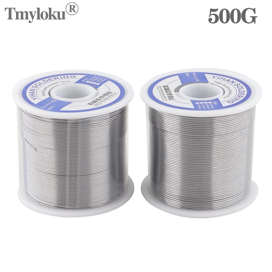 

0.8mm 1.0mm 500g Soldering Tin Wire Tin Melt Rosin Core Solder Soldering Wire Roll No-clean FLUX 2.0%