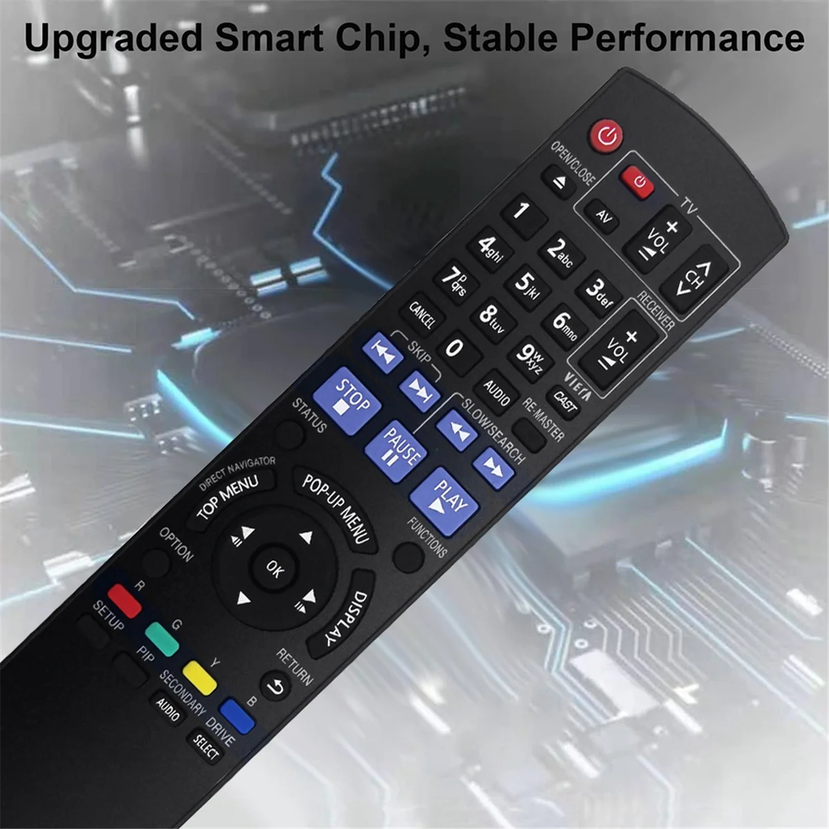 A57G-N2QAYB000380 Replace Remote for Panasonic BLU RAY Disc Player DMP-BD60 DMP-BD80 DMPBD60 DMPBD80 DMP-BD80GN DMP-BD60GZ