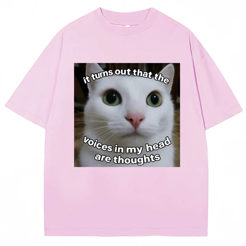 Camiseta divertida de Fan de gato, camiseta informal para mujer, ropa de mujer, moda Harajuku, ropa de calle de verano, camisetas gráficas con personalidad Y2K