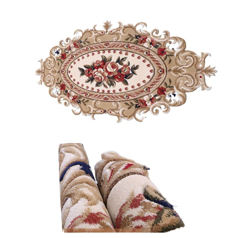 

Carpet living room, handmade wool European carved bedroom bed blanket