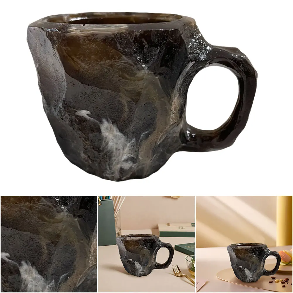 400ml Elegant Luxury Mineral Colored Crystal Mug Translucent Coffee Cup Home Office Elegant Crystal Water Cup Coffee Cup Gift