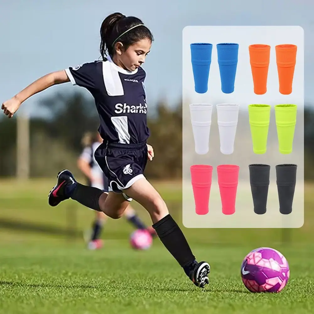 مع جيب كرة القدم غطاء يقي قصبة الرجل مرونة عالية تنفس كرة القدم الساق Shinguards شين منصات الجوارب للبالغين المراهقين الأطفال