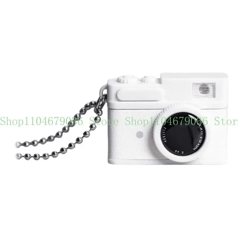 652F Compact Mini Camera Model Glowing Keychain Includes Flashing Light and Sound for Night Visibility and Party Entertainment