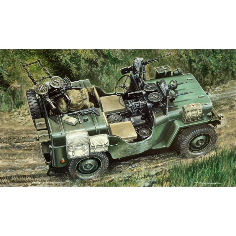 No.320 ITALERI - Maqueta de coche de comando a escala 1/35, modelo estático de colección, regalo de Navidad para niños