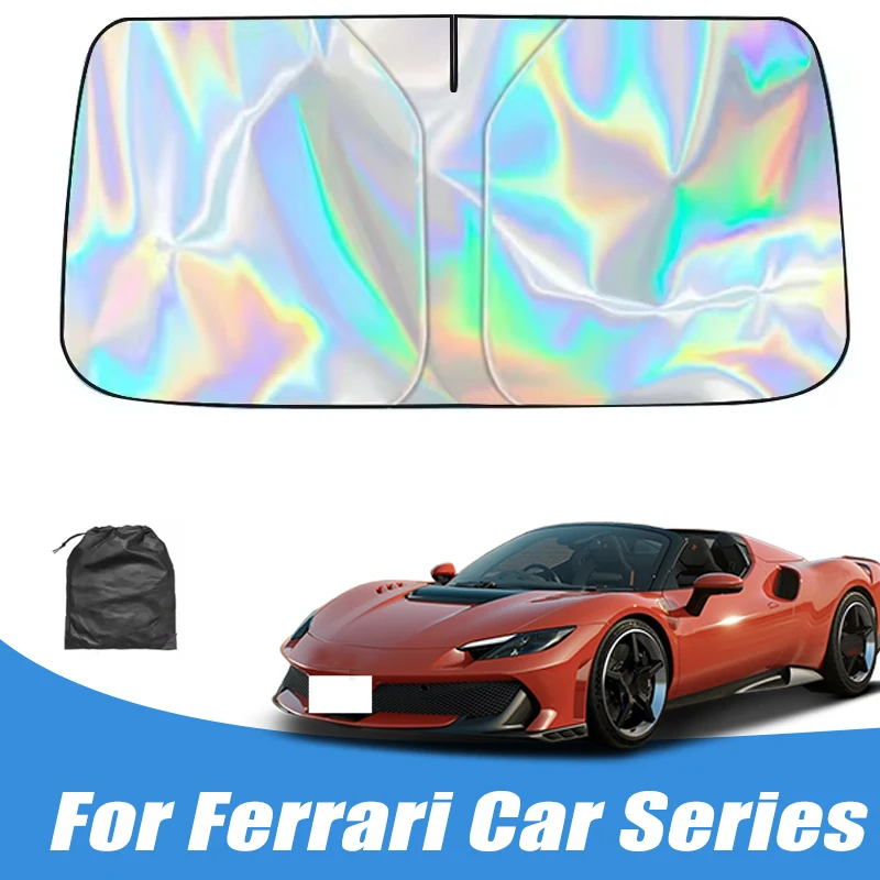 

Car Windshield Sunshades Cover for Ferrari 488 F8 296 812 SF90 Roma Portofino 458 430 360 599 612 Sun Protection Car Accessories