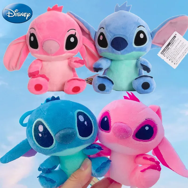 

Disney Cartoon Blue Pink Stitch Plush Dolls Anime Toys Lilo & Stitch Kawaii 20CM Angel Stich Plush Stuffed Toys Gift for Kids