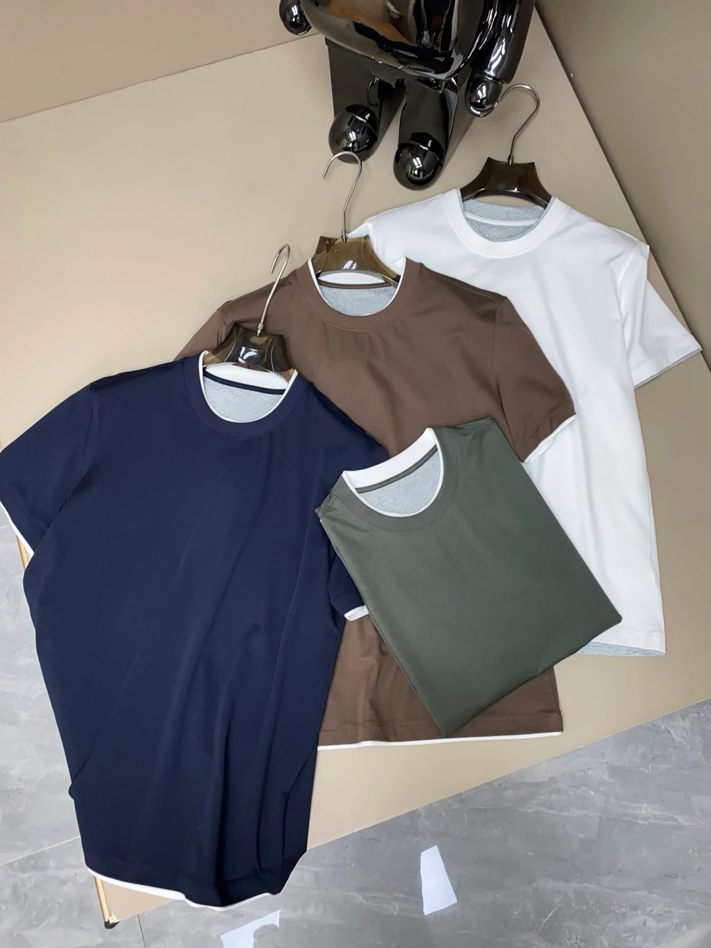 

LigentlemanBC Cotton Summer Casual Short Sleeve round Neck T-Shirt Men's Breathable Comfortable Fashion Urban Style Top