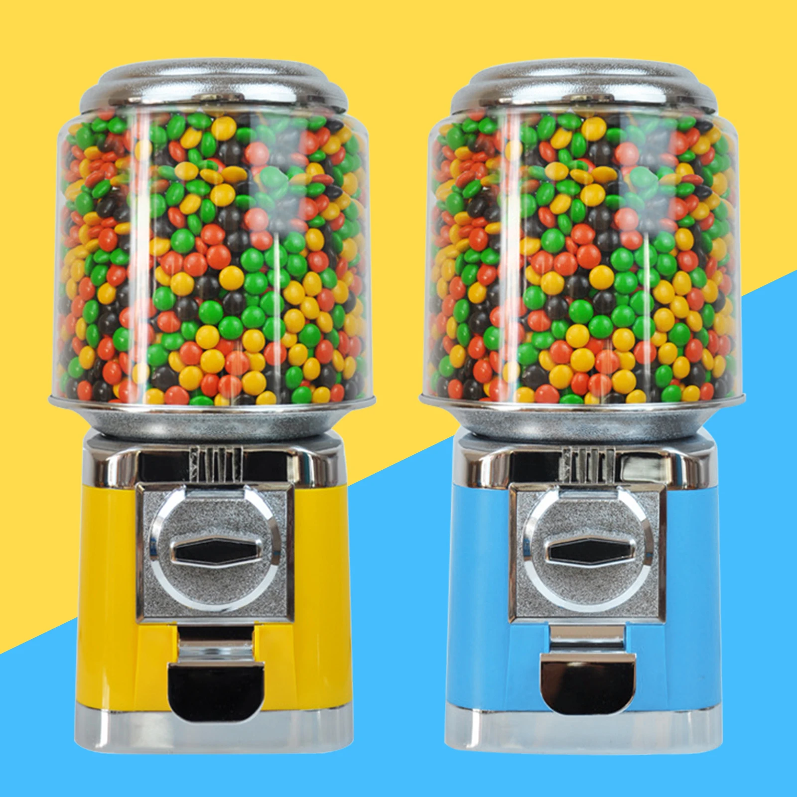 25 Cents Candy Dispenser Machine Mini Vending Machine for Storing Flat Candies 6 inch Large Capacity Candy Dispenser Commercial