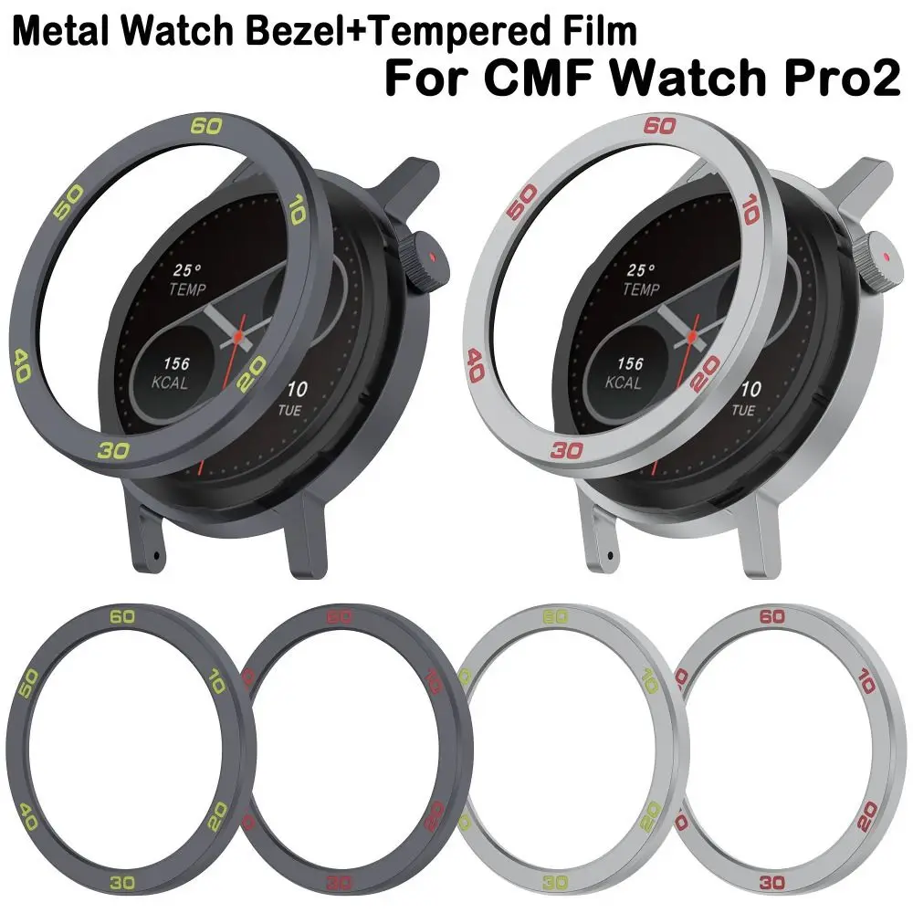New Replacement Case Cover Ring Metal Frame Watch Bezel Accessories Shell Screen Protector for CMF Watch Pro2
