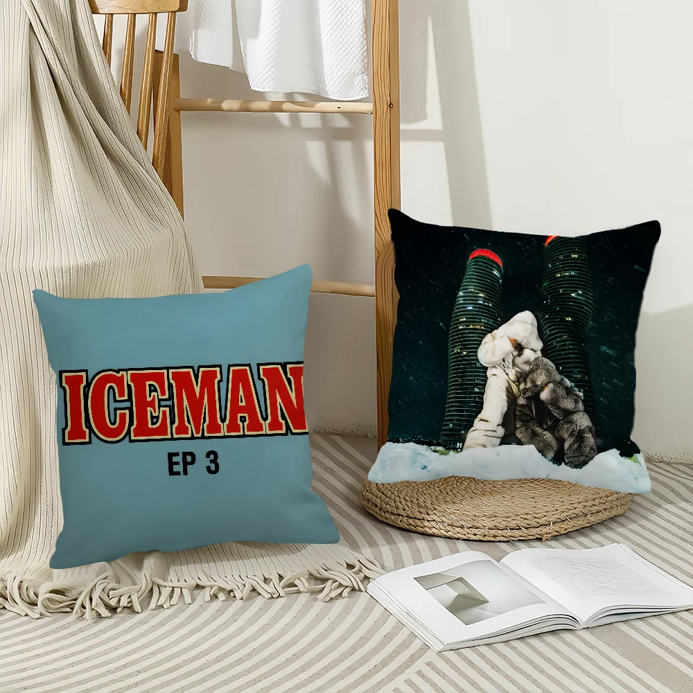 Rapper Drake Iceman Pillow Case Home Decoration Cushion Cover Suitable For Office Sofa Bedroom Car