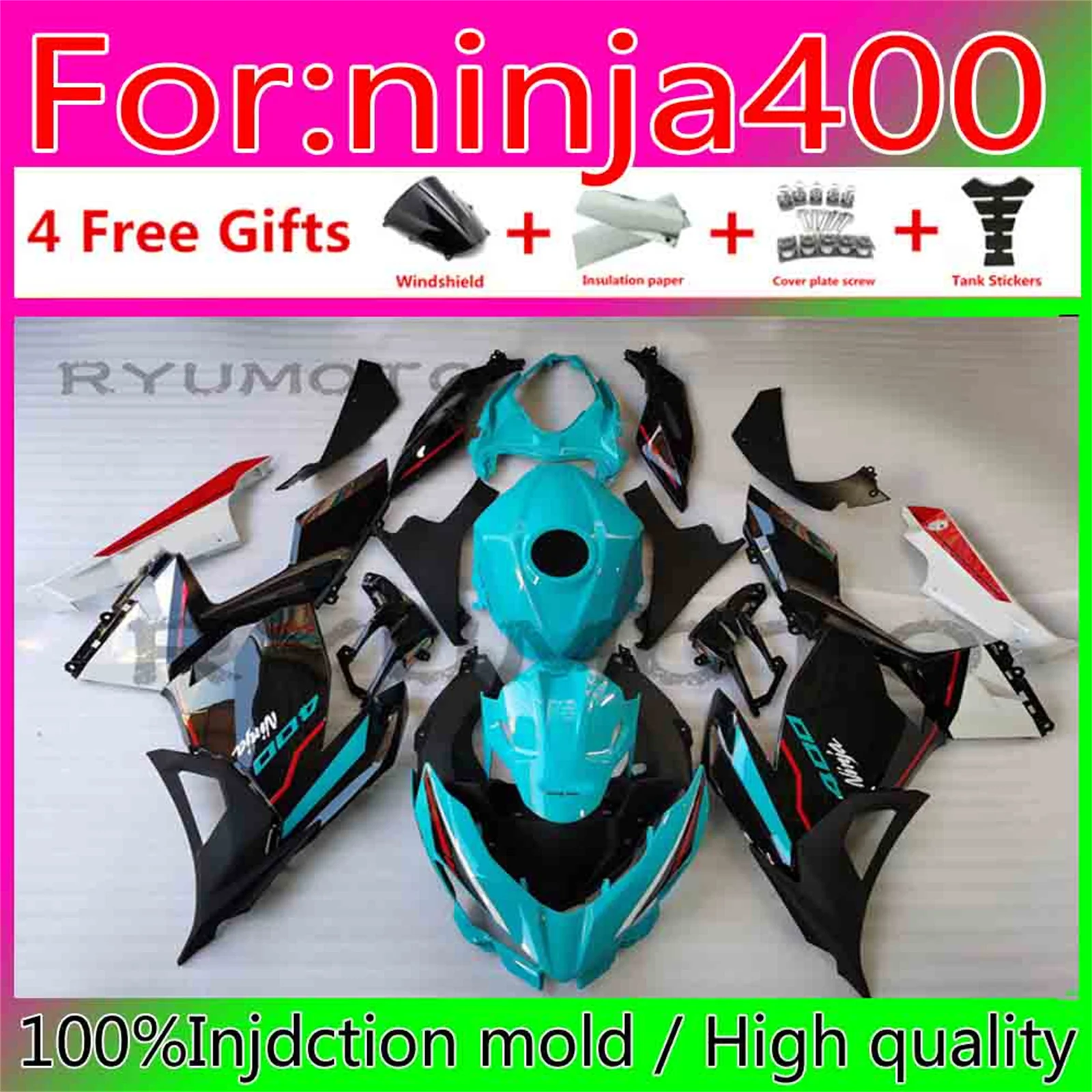 

New ABS Injection Molded Plastics Fairings Kit For Kawasaki Ninja400 Ninja 400 18 20 Kawasaki Ninja 400 18-20 Fairing bule