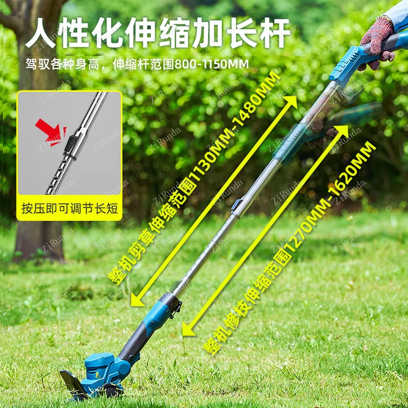 *Rasenmäher Kleiner elektrischer Rasenmäher für den Haushalt Handheld-Multifunktionsrasenmäher