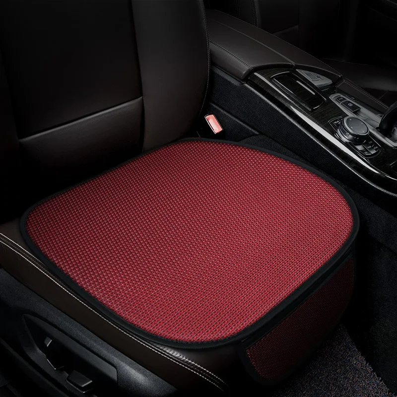 Non-Slip Car Seat Pad for Summer Breathable and Refreshing Anti-Slip Cotton Car Seat Covers, Ice Silk Cooling Car Seat Covers