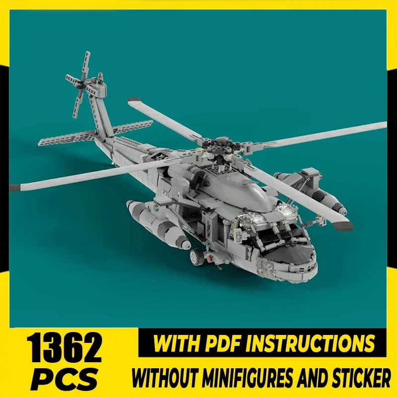 

Military Series Moc Building Blocks UH-60L Fighter Model Technology Assembly Arcraft Toys For Holiday Gifts