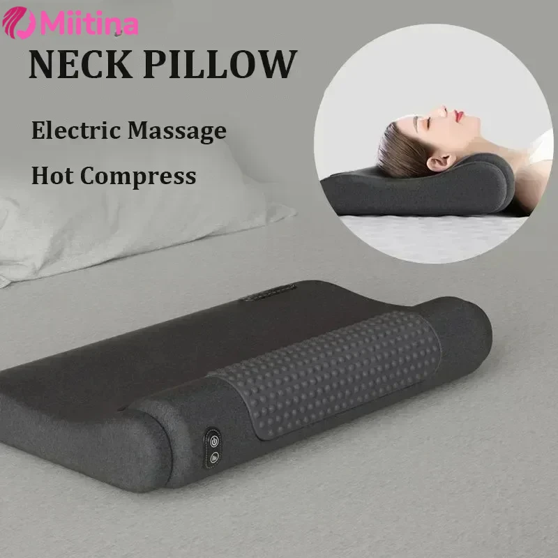 

Cervical Pillow, Neck Protection, Vertebral Sleep Massage, Spinal Traction, Heating Application, Cylindrical Memory Pillow