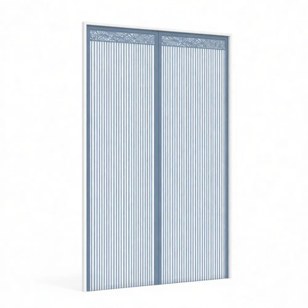 Durable Magnetic Mosquito Door Screen Breathable Mesh Curtain Automatic Closure For Home Entrance Office Bedroom Style Net