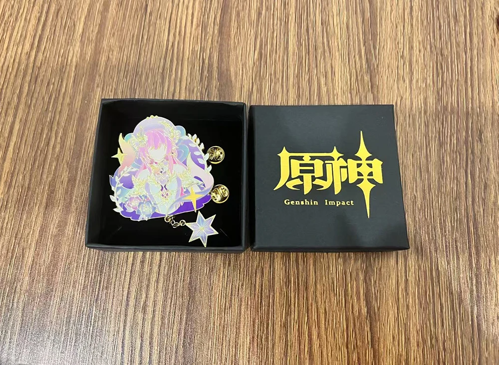 Gneshin Impact Durin Abzeichen Cosplay Anime Columbina Damselette Kostüme Pin Honkai Cyrene Kawaii Broschen Freund Geschenk Home Decor – Detail 16