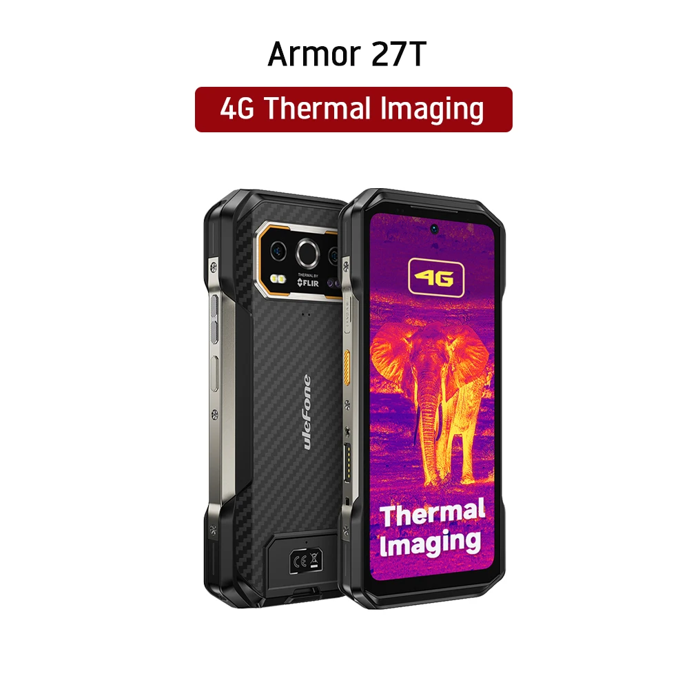 【新品未開封】Ulefone Armor 27T 4Gサーマルイメージングスマホ Ulefone Armor 27T 4G 10600mAh 頑丈な携帯電話 Android 14