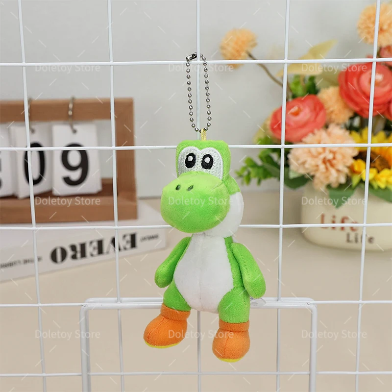 17 Styles Mario Bros Plush Keychain Christmas Tree Mario Luigi Triple Bananas Green Koopa Troopa Toad Shy Guy Small Pendant Gift