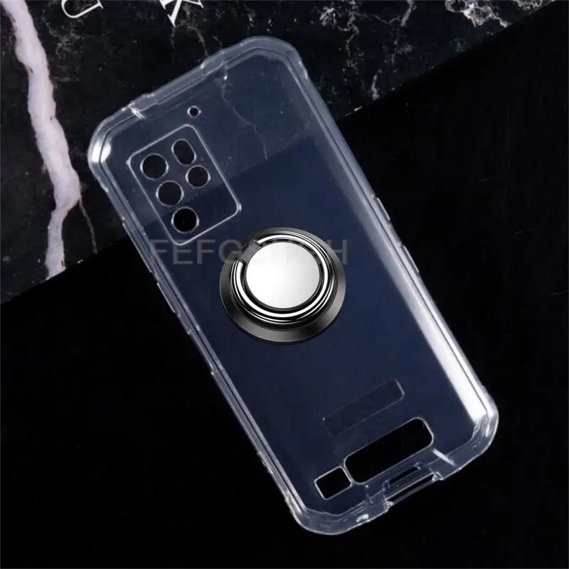 Новинка, Модный чехол с полным покрытием для OUKITEL WP10 6,67 дюйма, металлический кольцевой держатель, Магнитная задняя крышка телефона из ТПУ для OUKITEL WP10