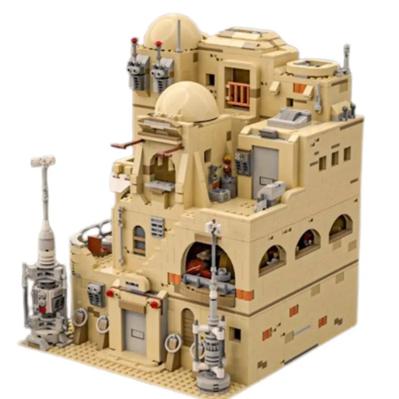 MOC Średniowieczna Trawiarnia Puzzle Model Zabawka dla Dzieci Małe Klocki do Składania Kolekcja Zabawek