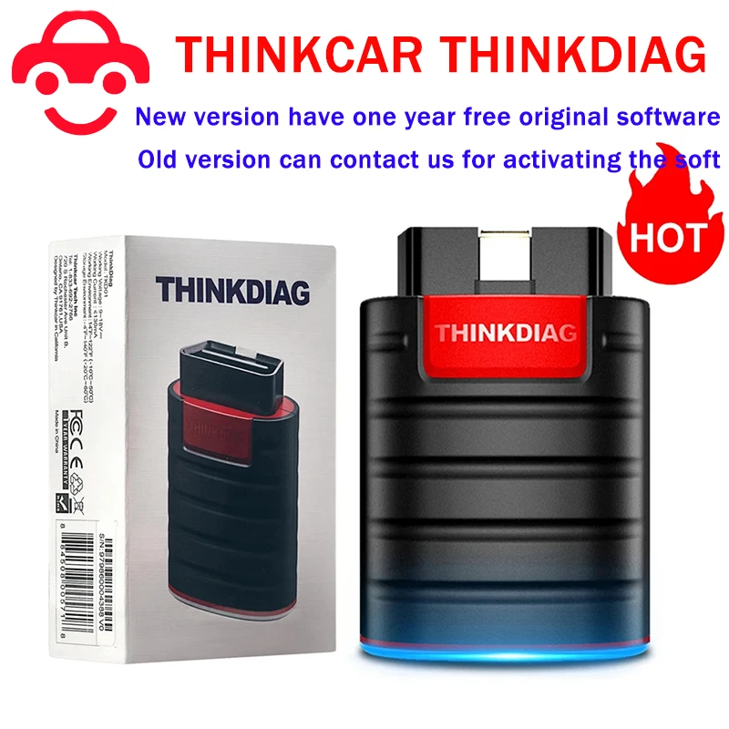 THINKCAR Thinkdiag Hot Version Full System All Car 16 Reset Service OBD2 Diagnostic Tool ECU Coding Active Test pk thinkdiag2