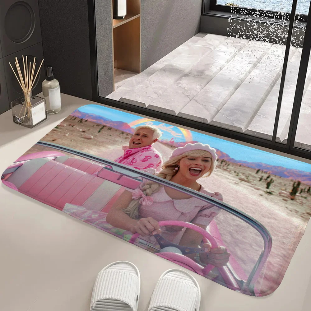 Pink Barbie Living Room Mat Cute Rug Entrance Door Doormat Friends Choice Rugs Lotso Home Styling Carpet Gintame Foot Kitchen