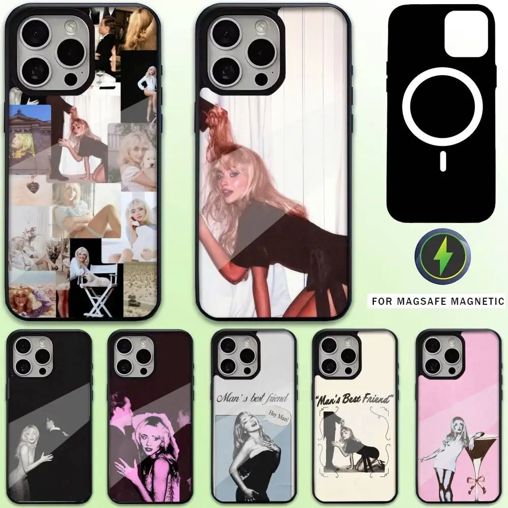 

Sabrina Carpenter Mans Best Friend Phone Case For iPhone17,16,15,14,13,12,11 Plus,Pro Max Magnetic For Magsafe Wireless Charging