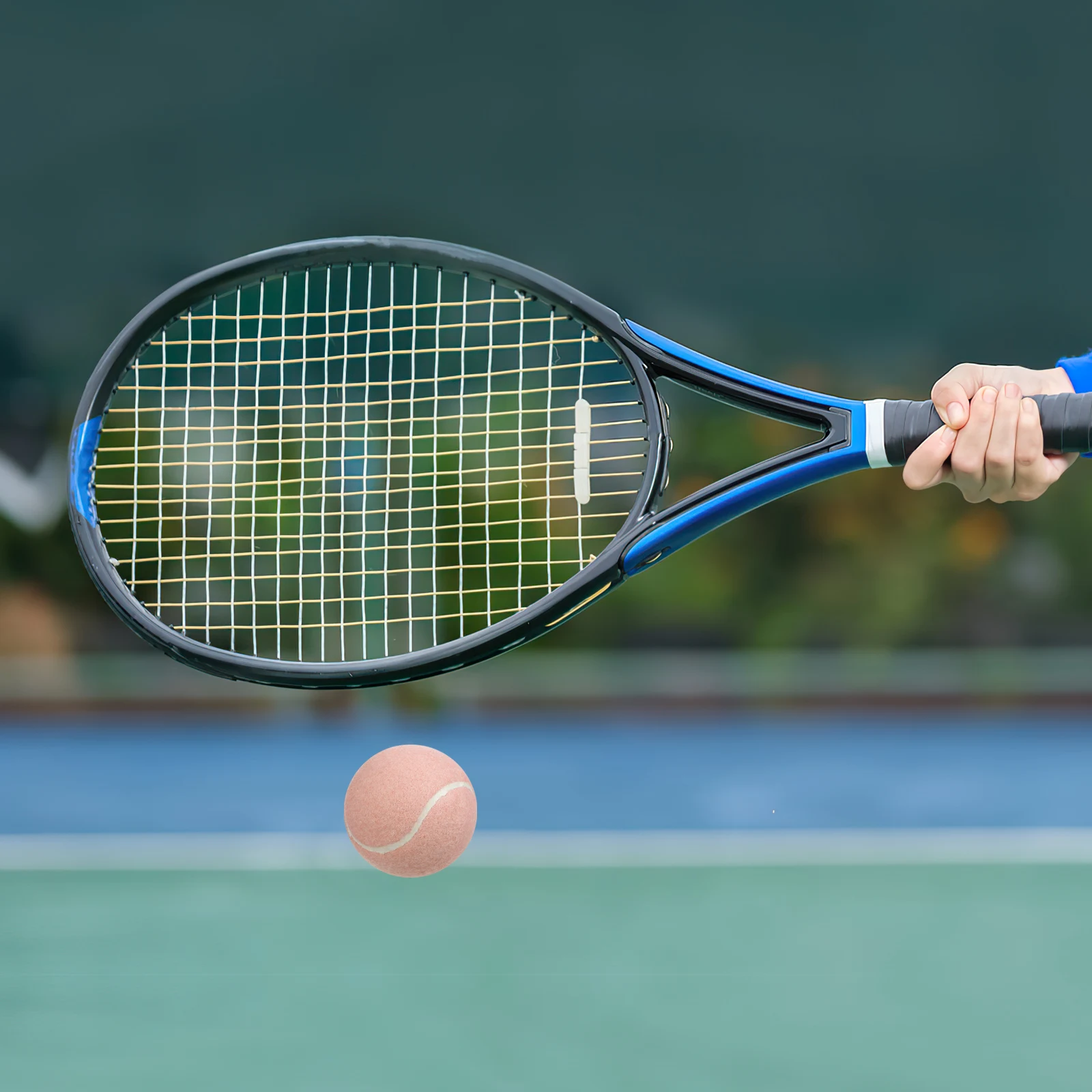 

2Pcs Rubber Tennis Balls Pink Lightweight Training Playground Tennis Practice for Beginner Player Hand Eye Skills