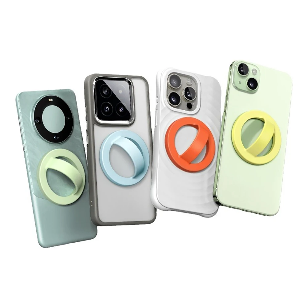 

1Pc Magnetic Phone Ring Magnetic Finger Phone Ring Stand Holder 360 Degree Rotation Finger Ring Kickstand Smartphone Accessories