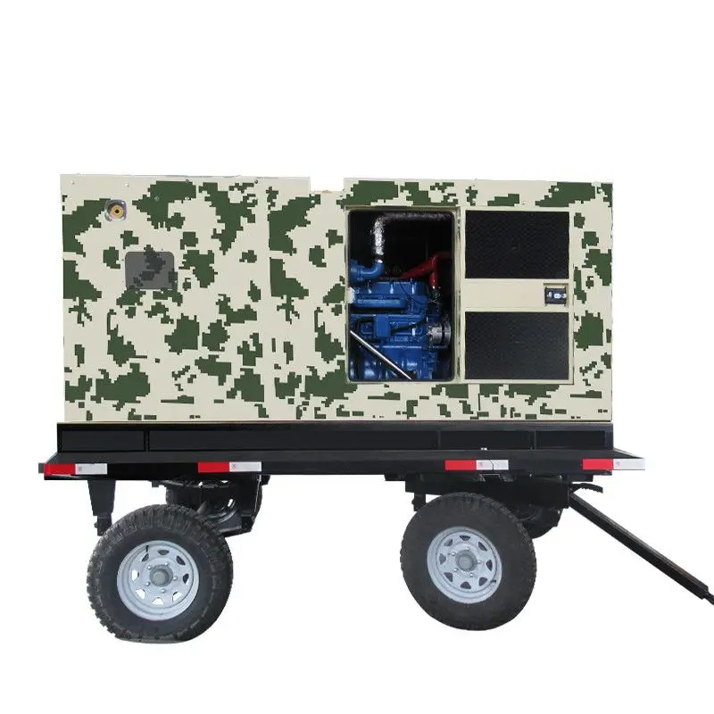 Mobile power stations, electric units, three-phase silent trailers for industrial sites