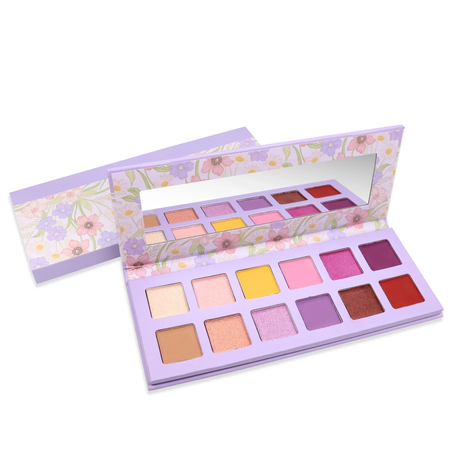 

14 Color Private Label Eyeshadow Custom Bulk Purple Palette Shimmering Make Up Waterproof Pigment Matte Eye Makeup Face Beauty