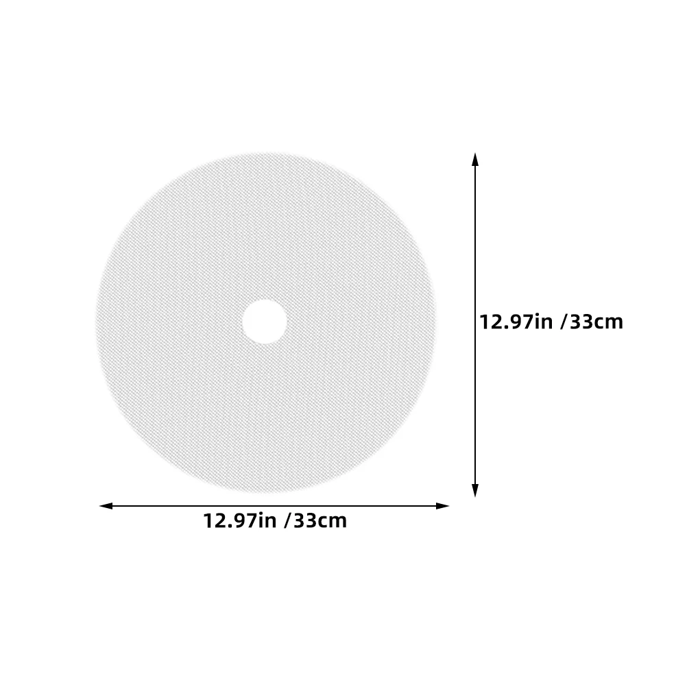 10pcs 33cm Round Silicone Drying Pad 4cm Hole Reusable Food for Fruit Meat Vegetable Lab Dry Equipment