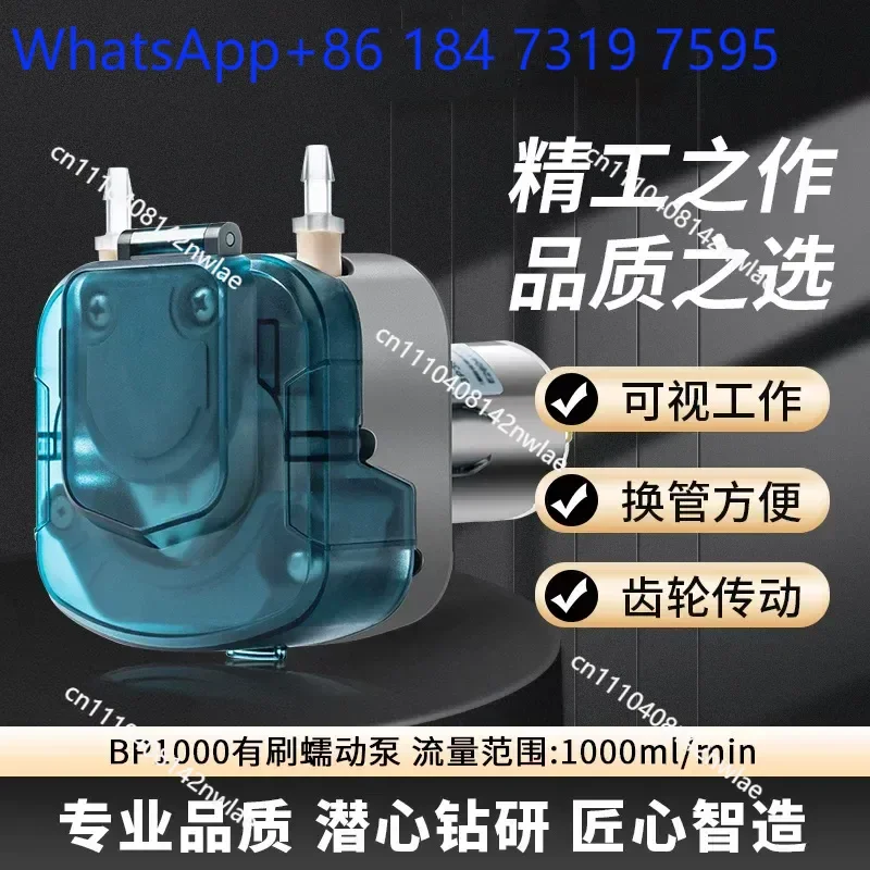 BP1000 DC Brushed Motor Peristaltic Pump Large Flow Laboratory Filling Machine Circulating Water Pump