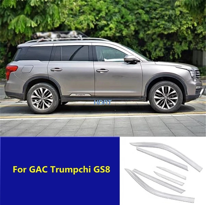 

Car Style Accessories Window Visor Sun Rain Screen Shelter Guard Side Deflector Weather Shield Cover For GAC Trumpchi GS8 2016 +