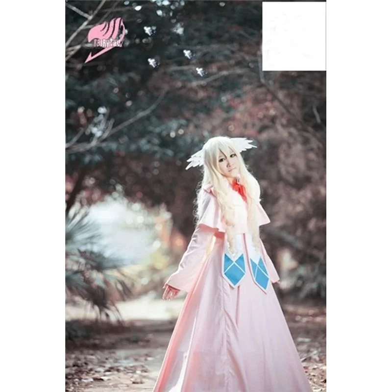 

DY20SBluuCosplay Аниме Mavis Vermilion Розовое Платье Косплей Костюм25