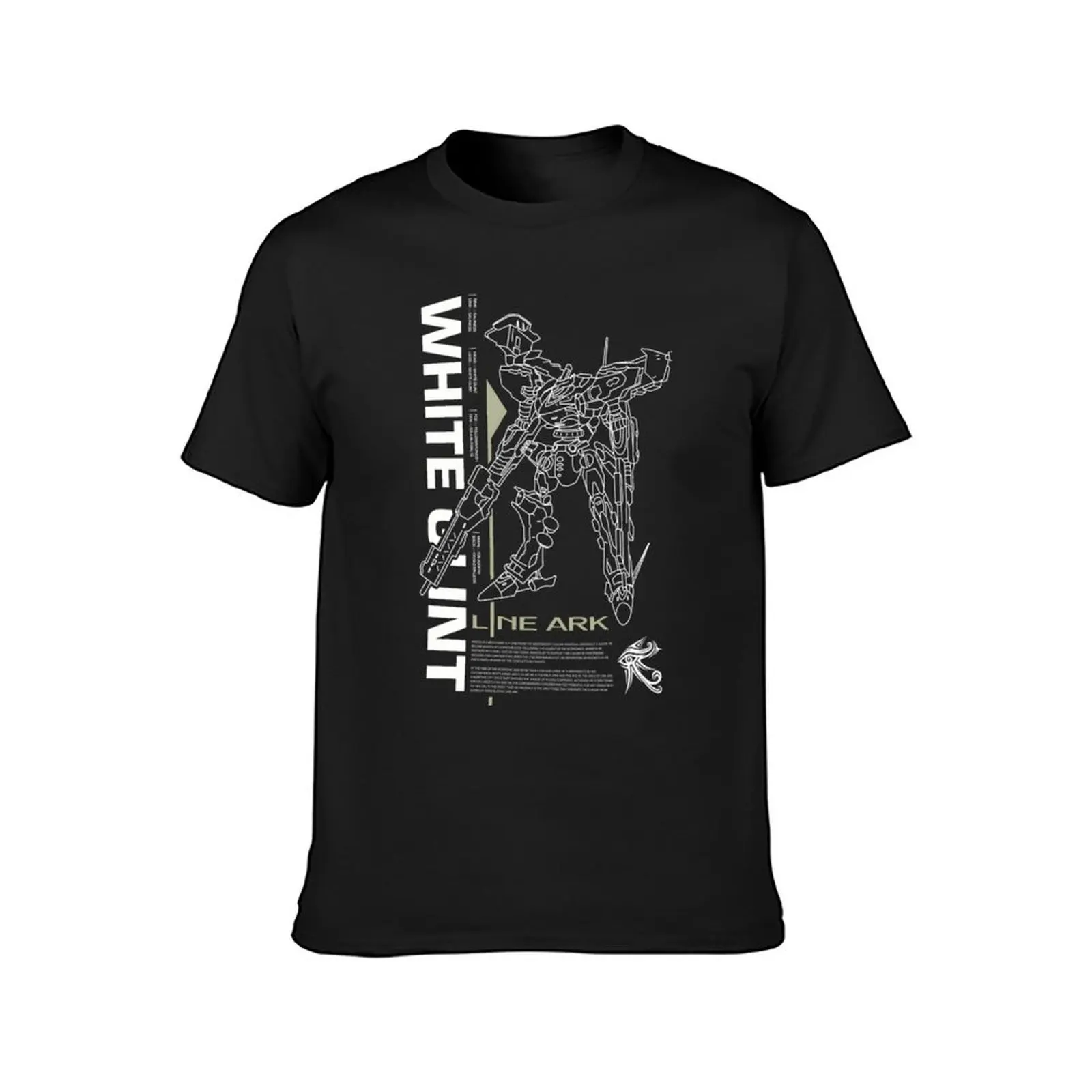 Armored Core 4 - Line Ark - Mech - White Glint Negative T-Shirt heavyweights blacks plain black t shirts men