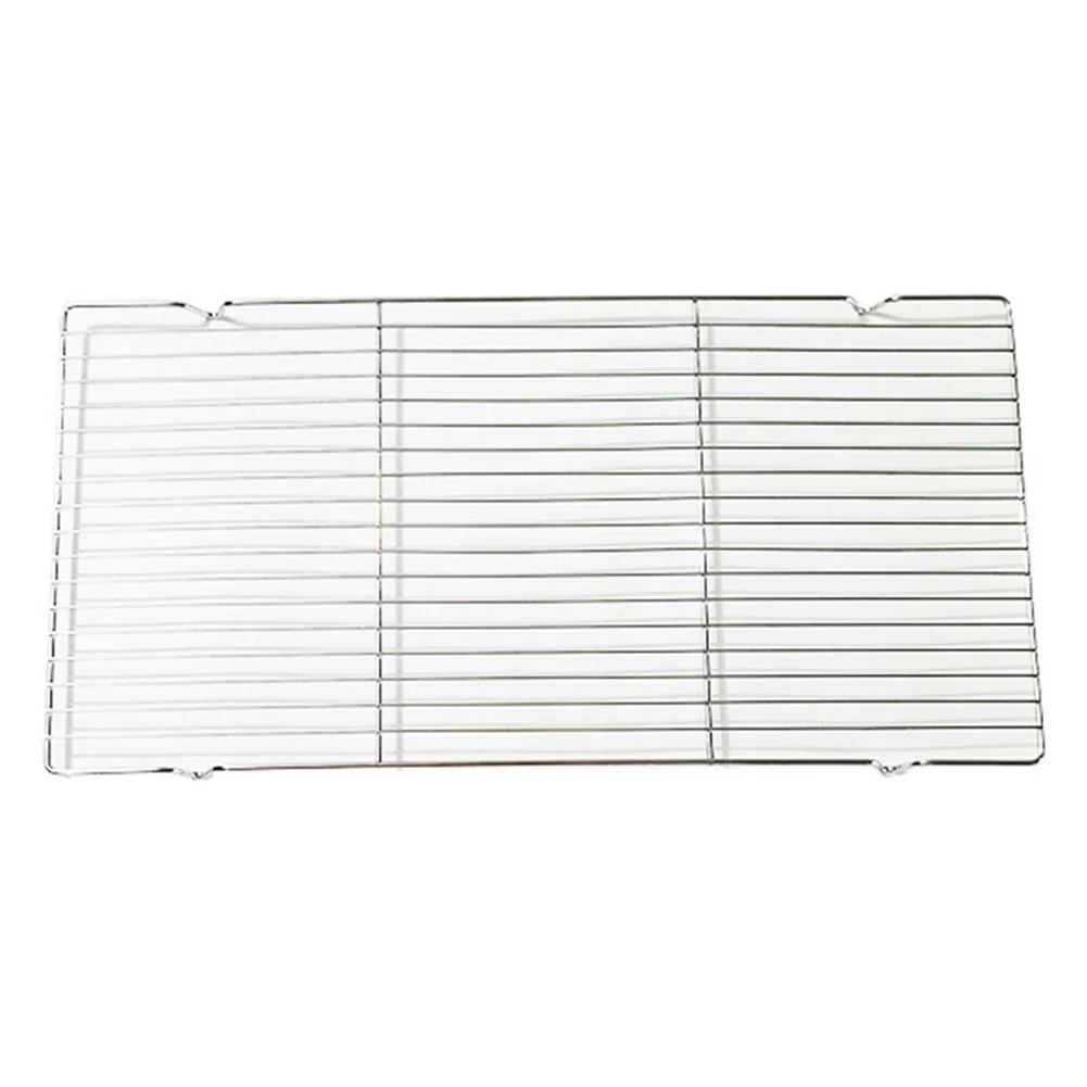 1pc Stainless Steel Mat Net Grid Shape Rectangle Grill Grilling Mesh Net BBQ Tools Picnic Outdoor Travel Barbecue Tool Accessory