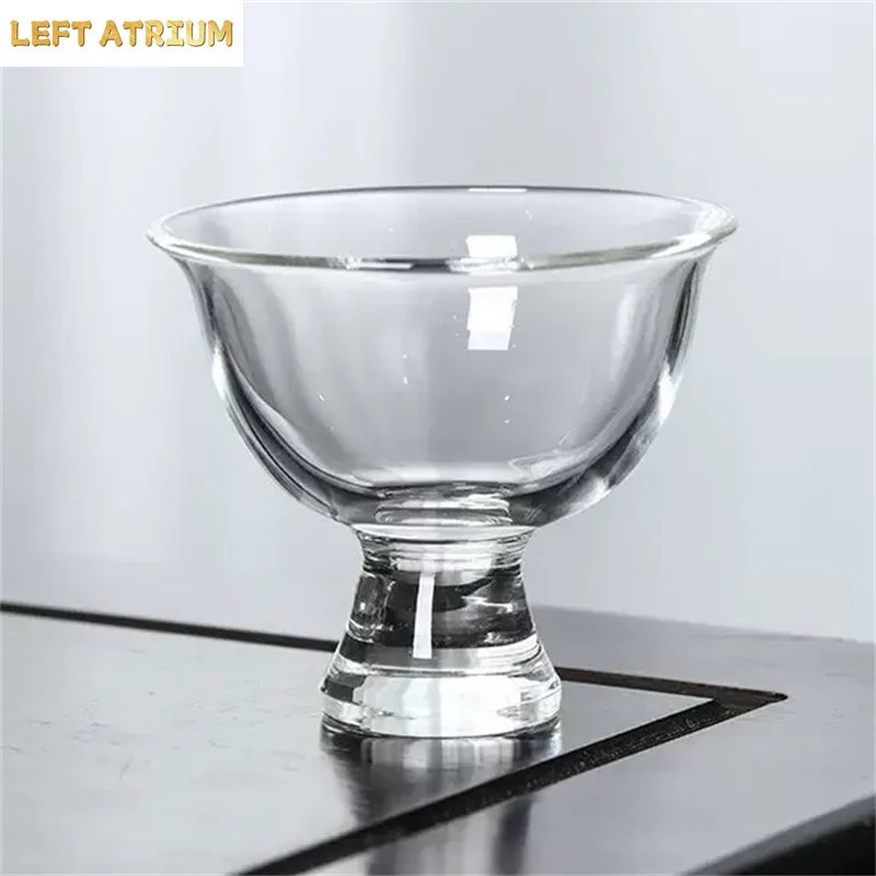 Exquisite Small Capacity 45ml Heat-resistant Borosilicate Glass Tea Cups Savoring Tea Glass Teacups Shot Tea-sipping Cup Tea Ser