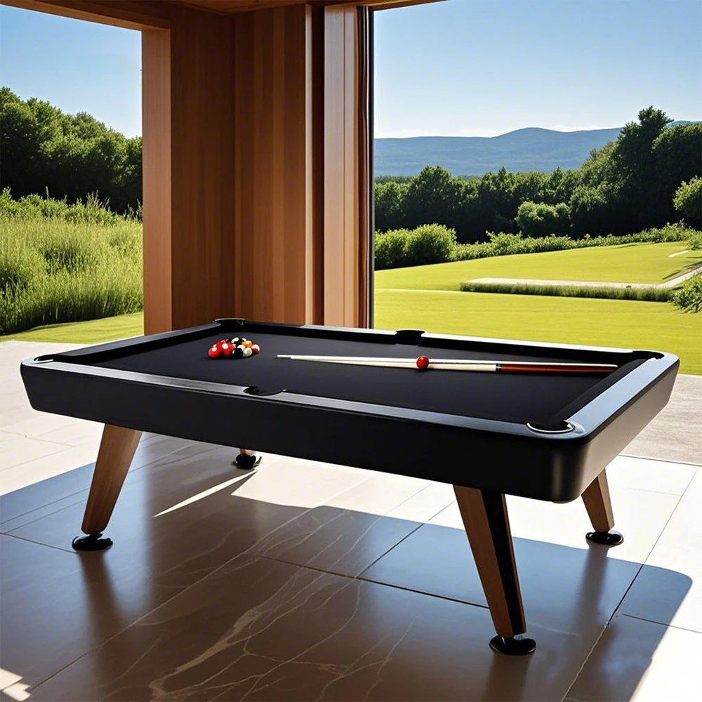 

Multifunctional 5ft 6ft 3 in 1 Snooker & Billiard Table Convertible To PingPong & Dining Table with Slate Base