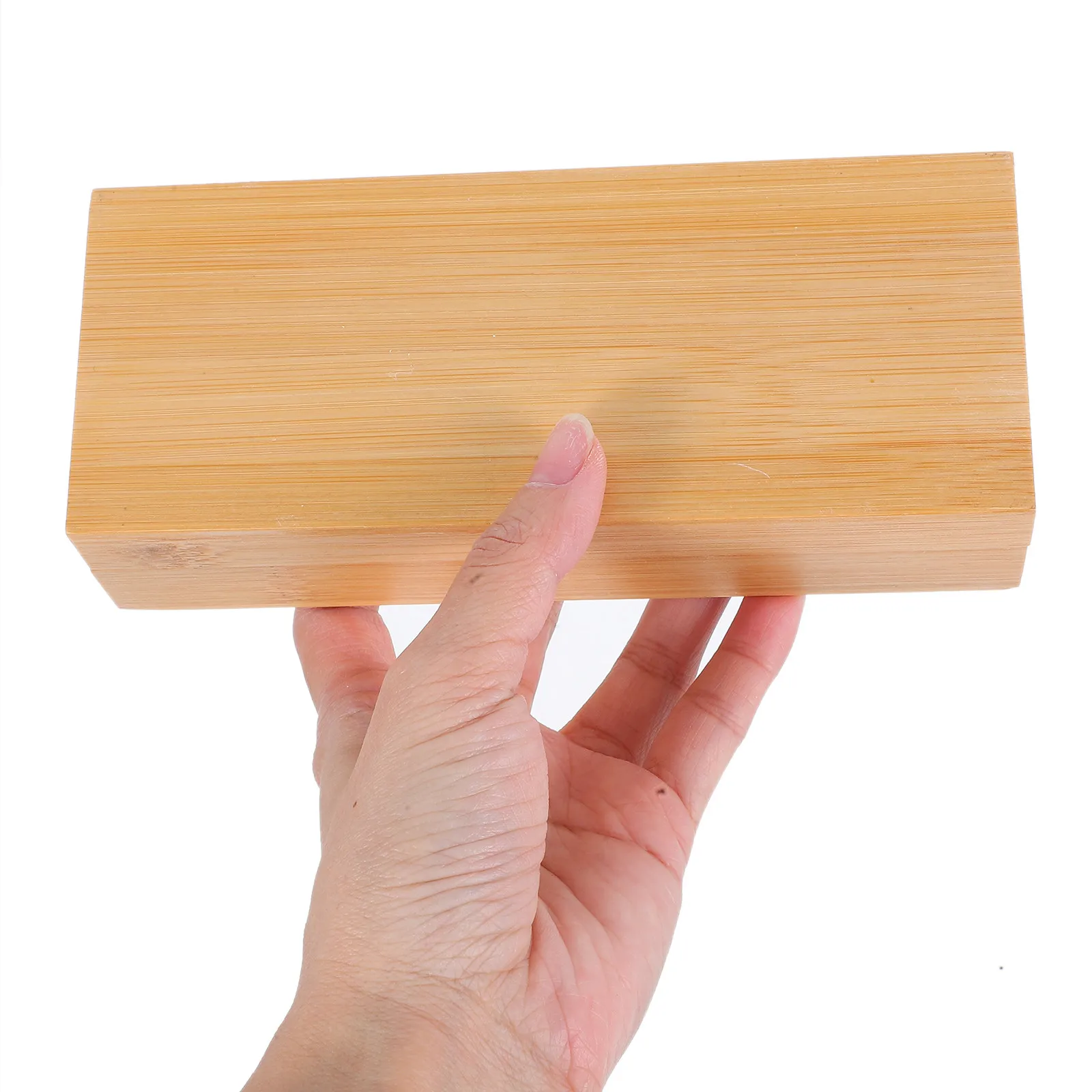 Rectangular Wooden Storage Box Handmade Large Capacity Lid Decorative Organizer Craft Jewelry Holder Natural Unfinished Wood