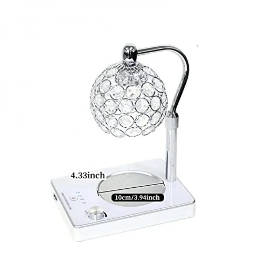 

Элегантная аромалампа с регулировкой высоты, подогревом свечей сверху вниз и таймером, электрический воскотоп для дома, офиса, Рождества