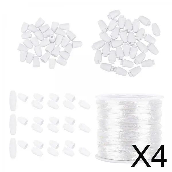 

4x 30 штук коннекторов-бочонков для бусин для ожерелий и поделок